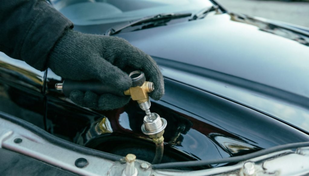 A/C service port caps replacement to protect the port and provide a secondary seal against slow leaks.